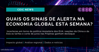 CEIC News: Quais os sinais de alerta na economia global esta semana?
